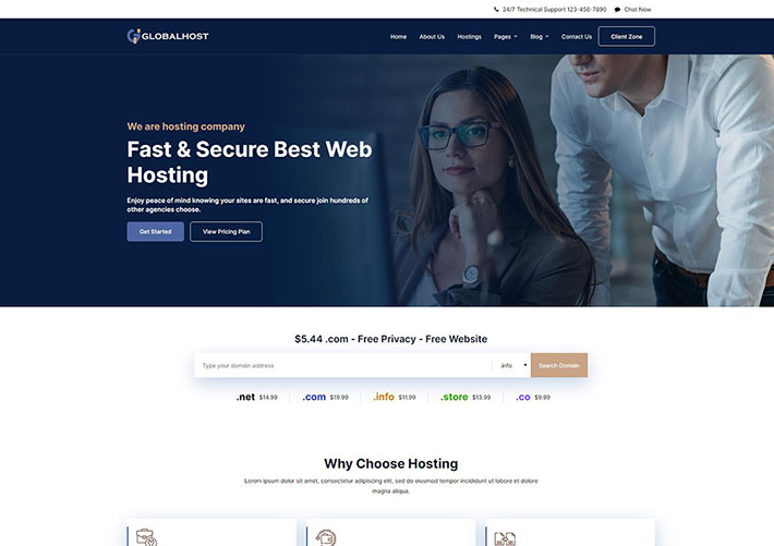 響應(yīng)式虛擬主機(jī)托管服務(wù)公司網(wǎng)站網(wǎng)頁源碼模板