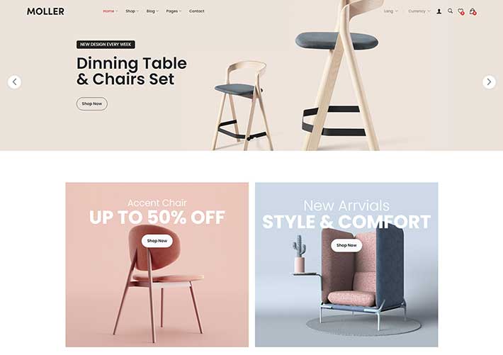 家居家具電商網站設計html家居商城網頁HTML代碼