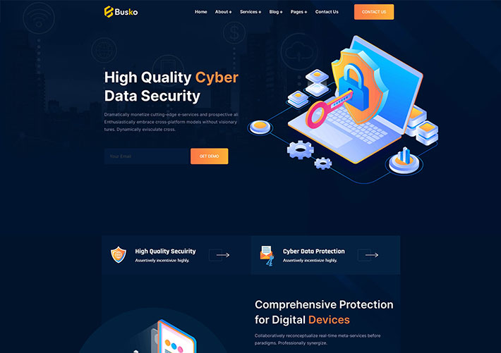 計(jì)算機(jī)數(shù)據(jù)安全服務(wù)公司網(wǎng)站網(wǎng)頁HTML源碼模板