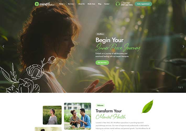 響應(yīng)式心理健康咨詢服務(wù)機(jī)構(gòu)網(wǎng)站網(wǎng)頁(yè)HTML源碼模板