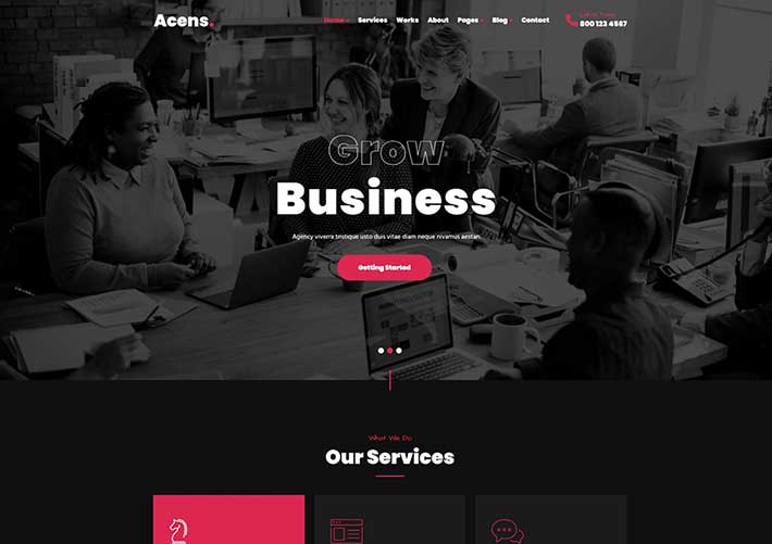 響應(yīng)式代理商工作室創(chuàng)意網(wǎng)站網(wǎng)頁HTML模板