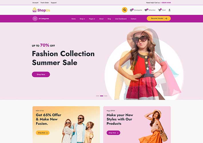 響應(yīng)式時尚線上商城電子商務(wù)購物網(wǎng)站HTML5模板