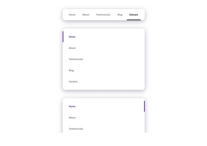 菜單選中標記CSS3動畫效果Web網頁導航代碼